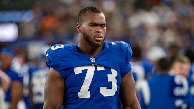 New York Giants offensive tackle Evan Neal
